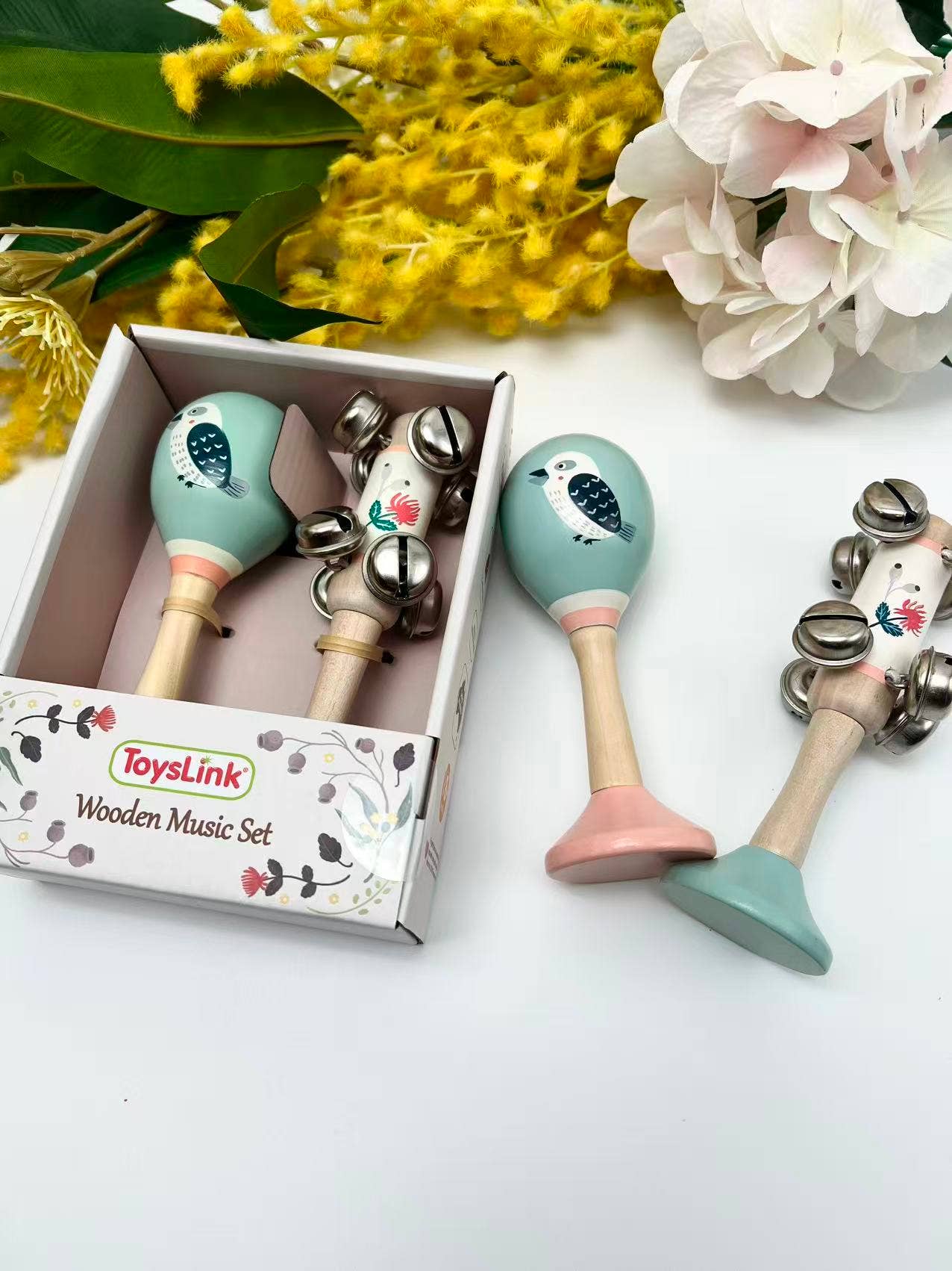ToysLink Kookaburra Maraca & Waratah Jingle Stick Musical Set