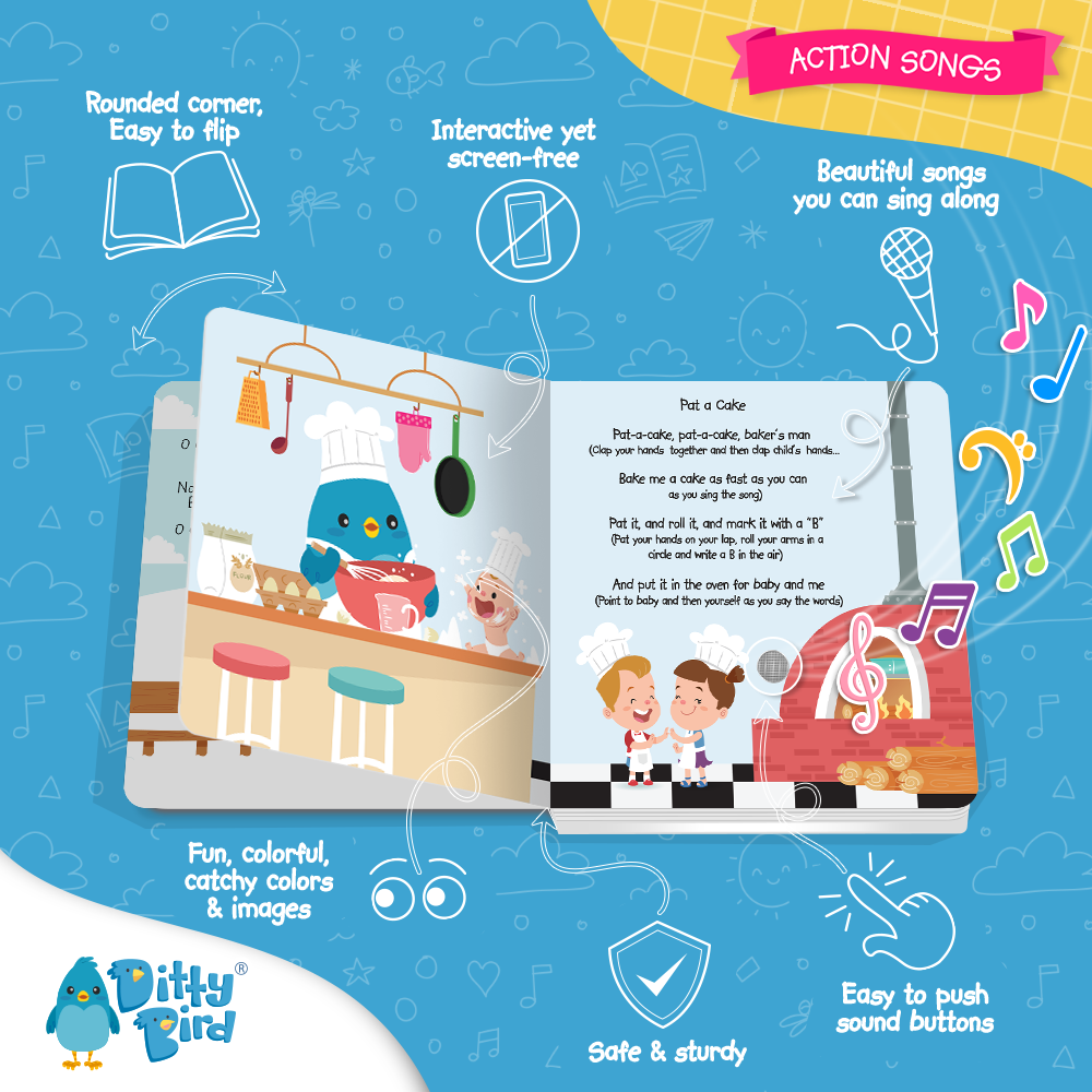 Ditty Bird | Sound Book | Action Songs