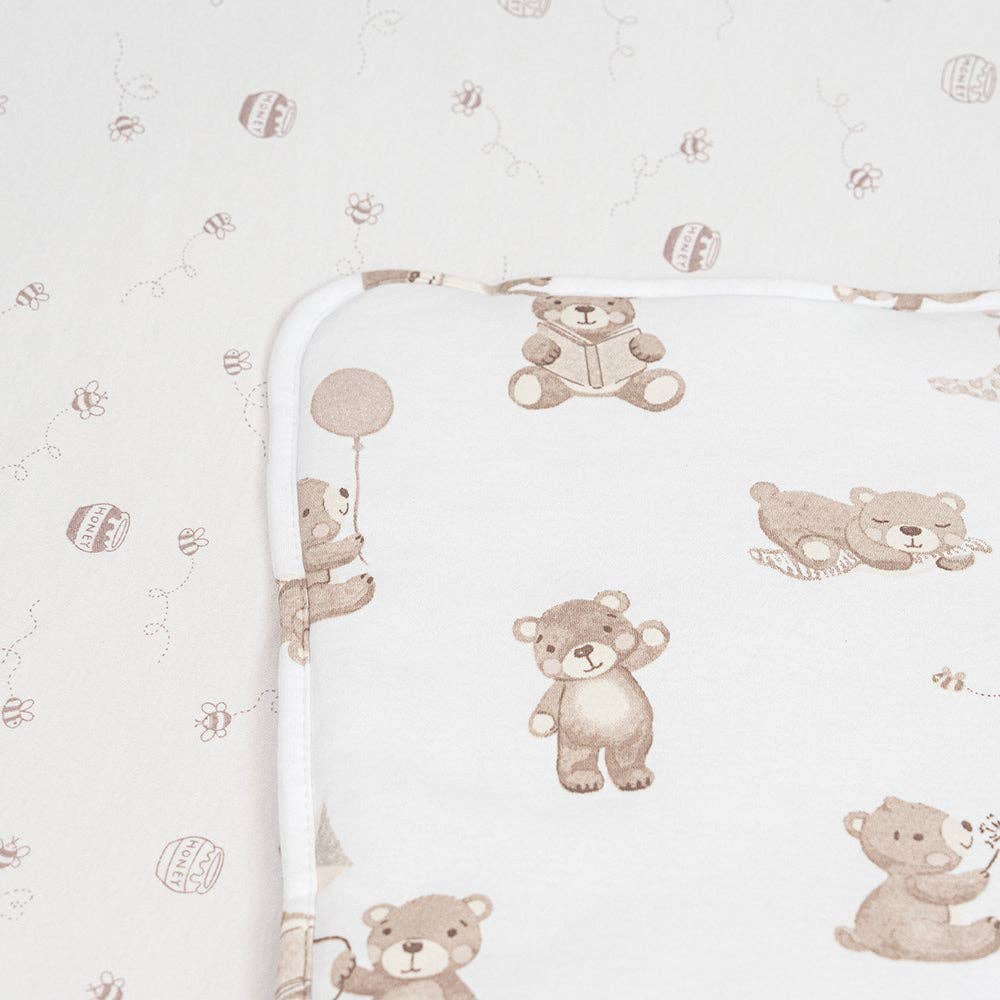 Living Textiles - Organic Nap Mat - Cuddly Bear