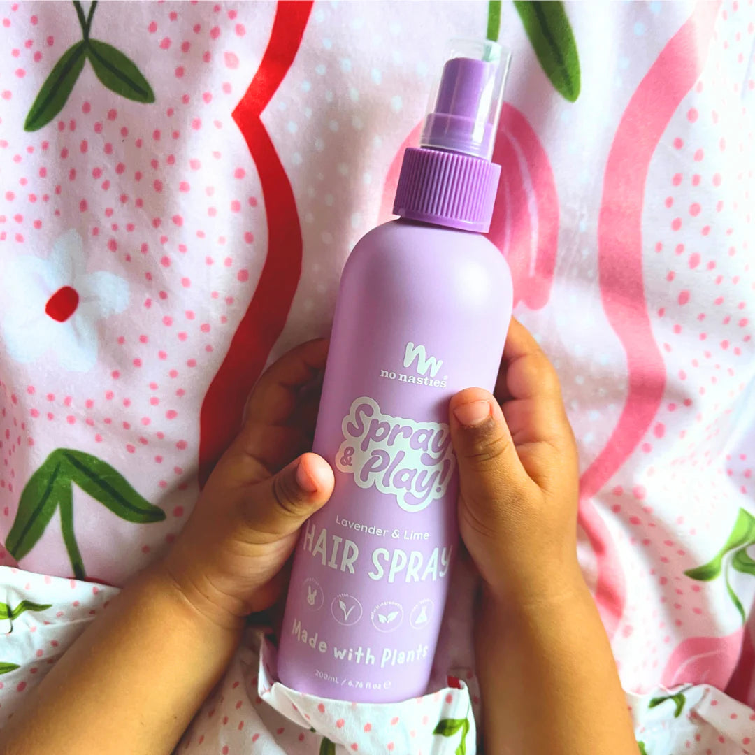 No Nasties Kids | Natural Alcohol Free Hair Spray in Lavender