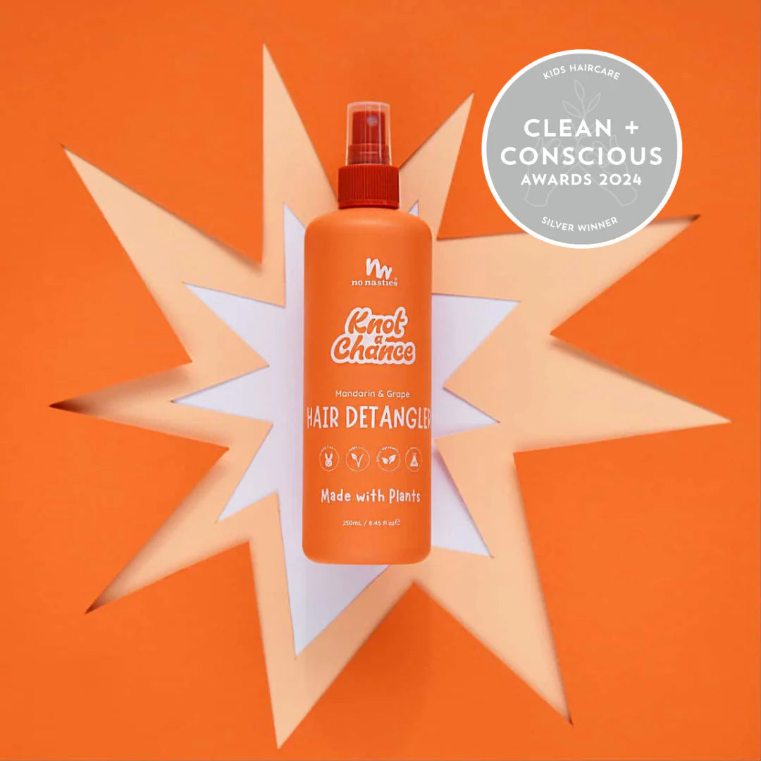 No Nasties Kids | Natural Plant Based Hair Detangler in Mandarin