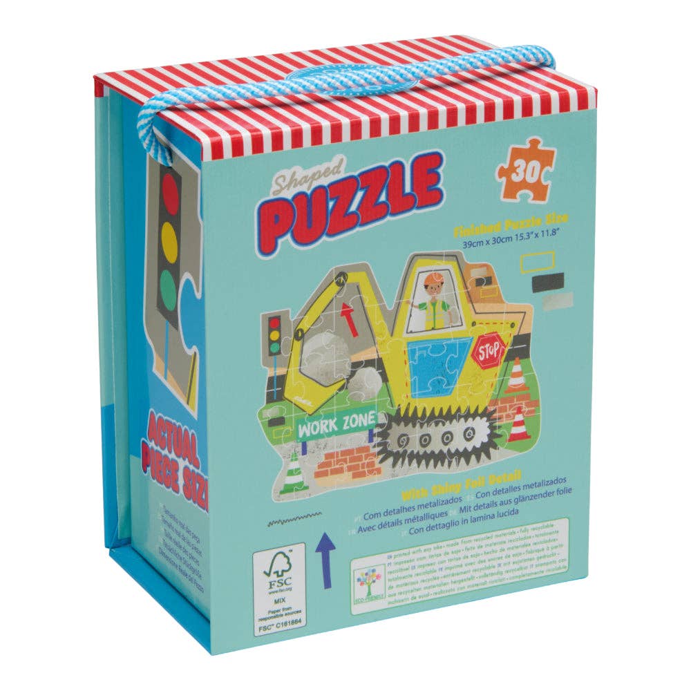 Floss & Rock Shaped Jigsaw Puzzle | Construction 30 Pc