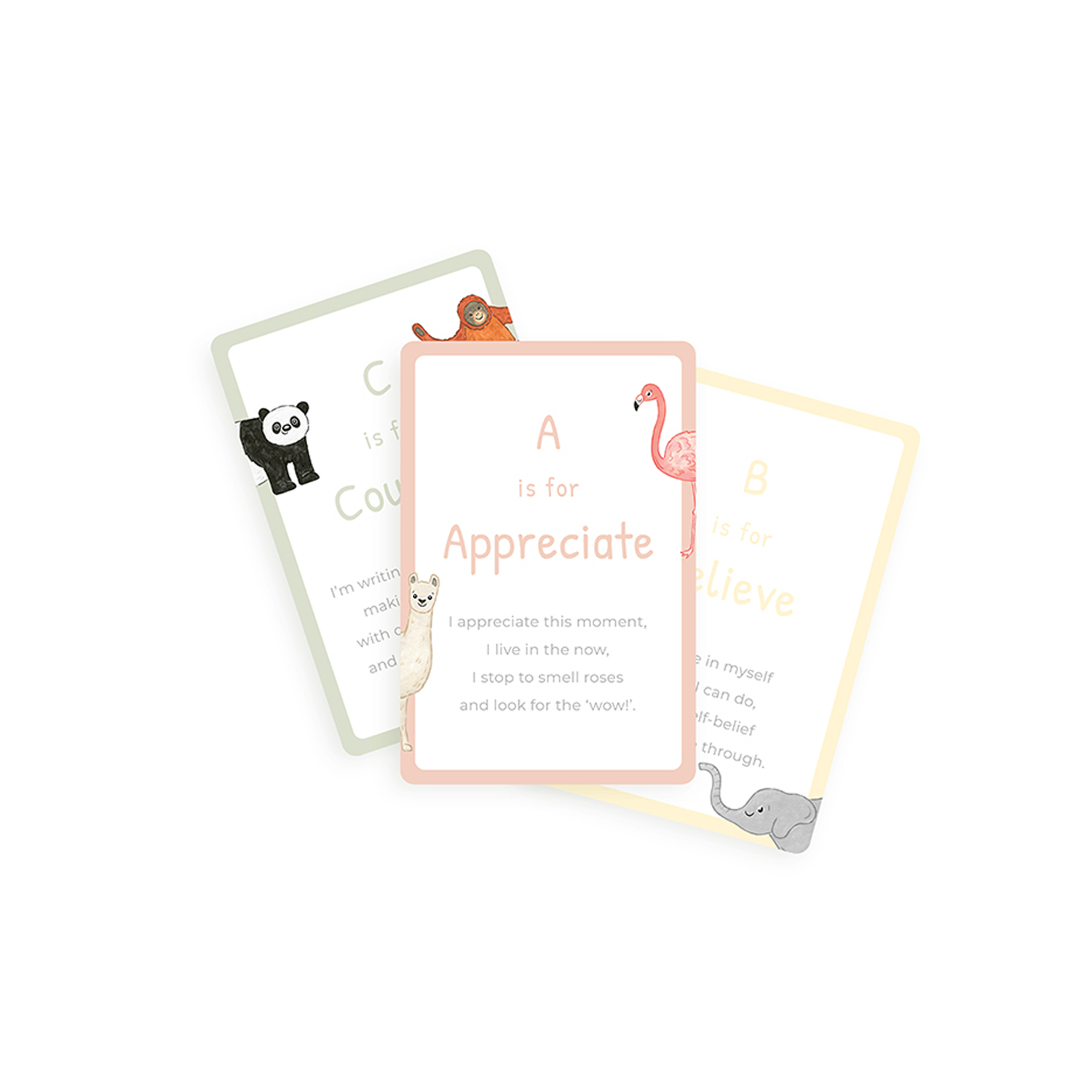 Mindful and Co Kids - A–Z Mindfulness Affirmation Cards for Kids