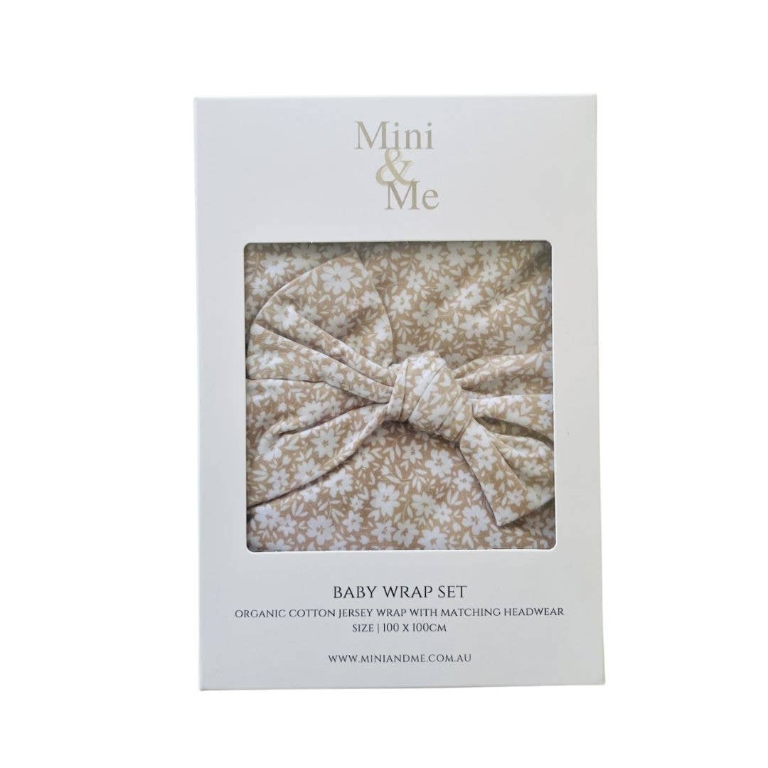 Cuddle Bug & Co - Mini & Me Organic Jersey Baby Wrap Set Bethany