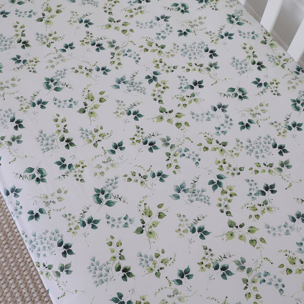 Snuggle Hunny | Organic Fitted Cot Sheet | Eden