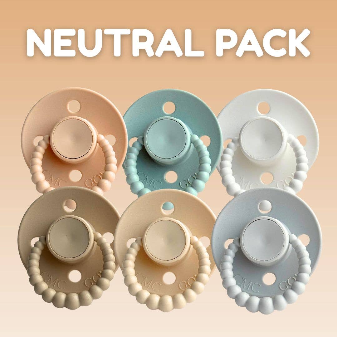 CMC Bubble Dummy Pre Packs (6 Pack) - Pastel Pack / Size 1 (NB-6m)
