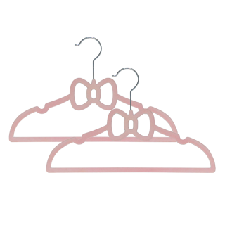 Living Textiles 6pk Coat Hangers Pink Bow