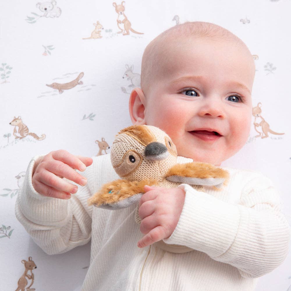 Living Textiles - Ring Rattle - Kookaburra