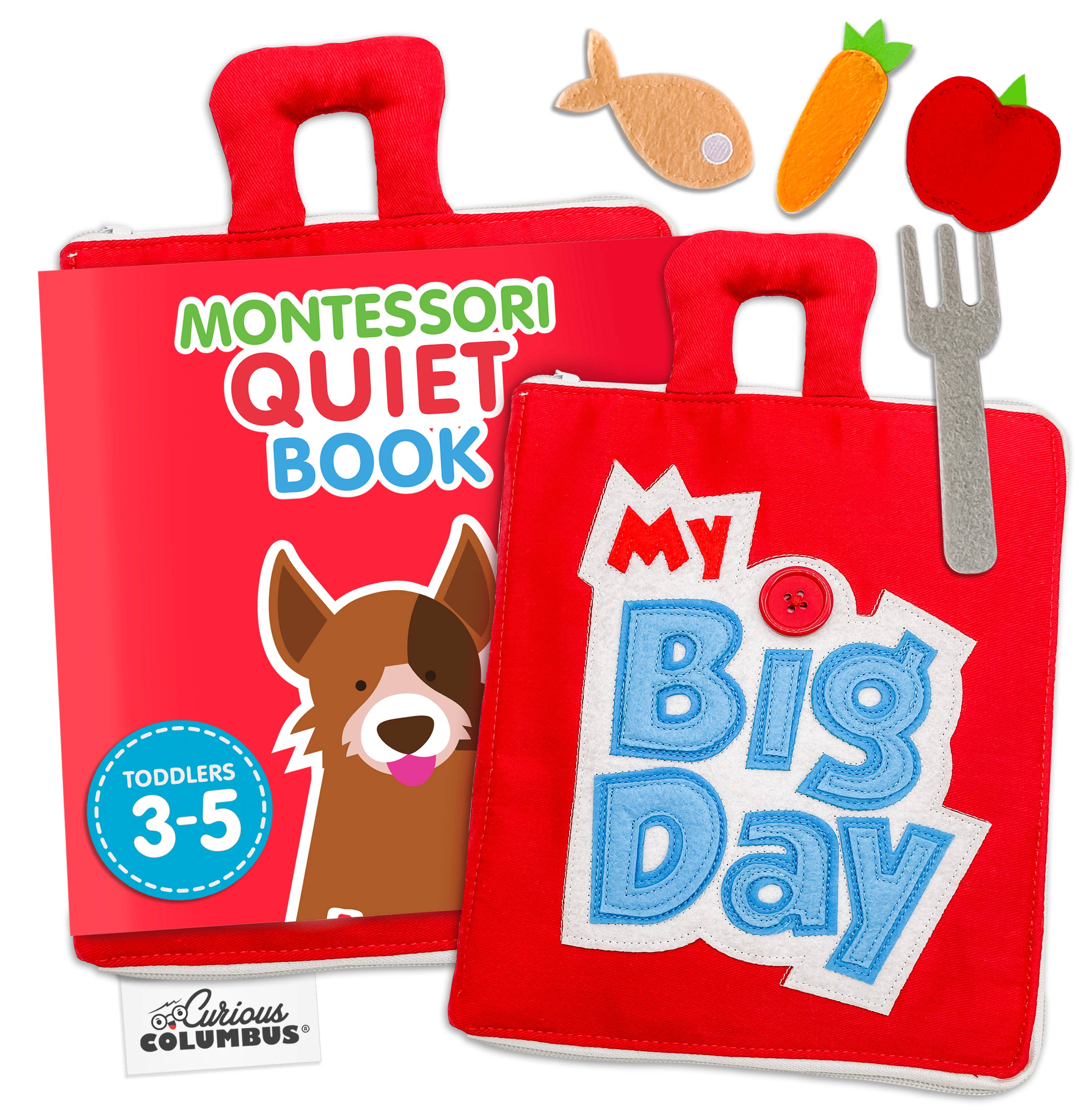 Fabric Activity Book - My Big Day: Red Cover