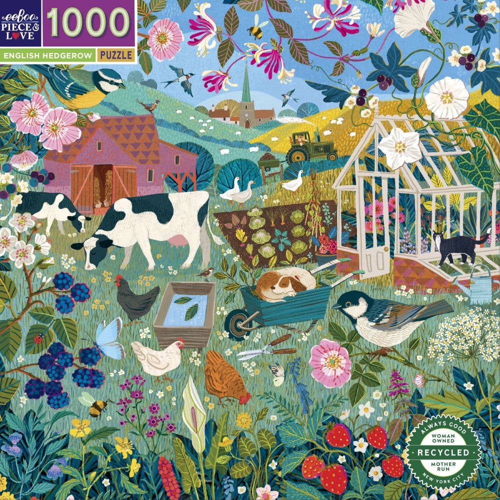 EeBoo Puzzle | English Hedgerow 1000 Pc