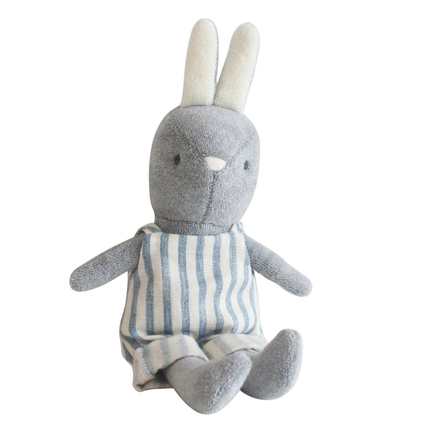 Alimrose Baby Benny Bunny 25cm Chambray Stripe