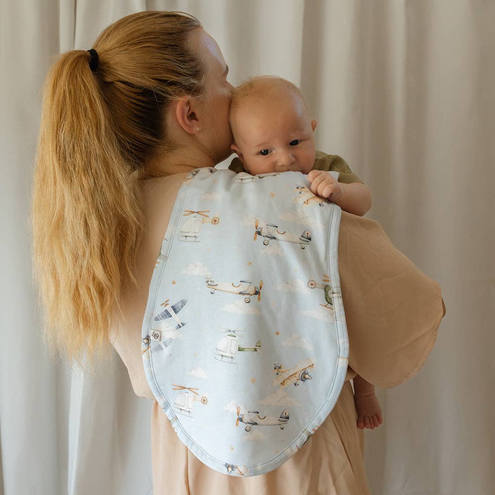 Snuggle Hunny - Taking Flight Organic Cotton Burp Cloth