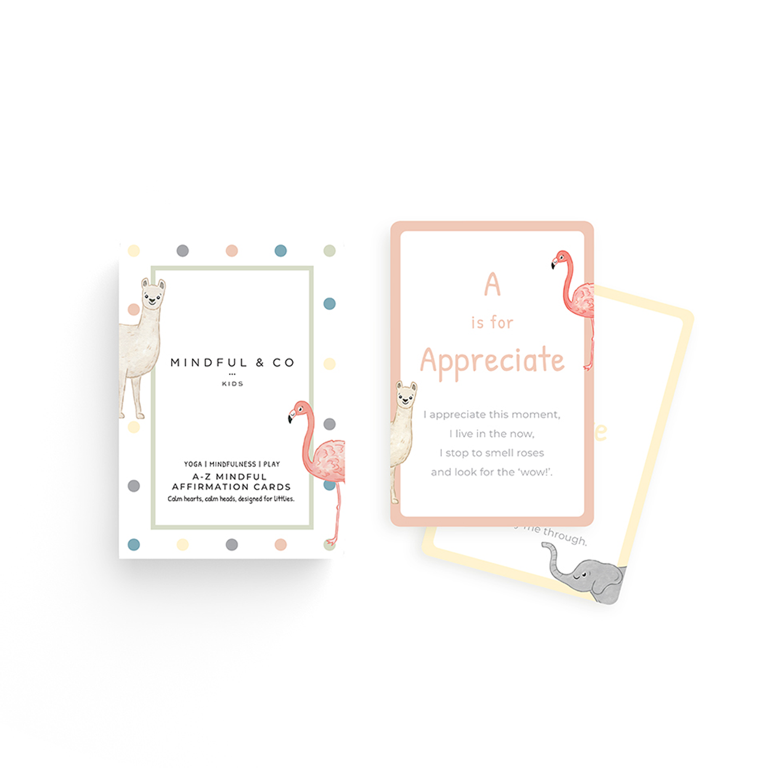 Mindful and Co Kids - A–Z Mindfulness Affirmation Cards for Kids