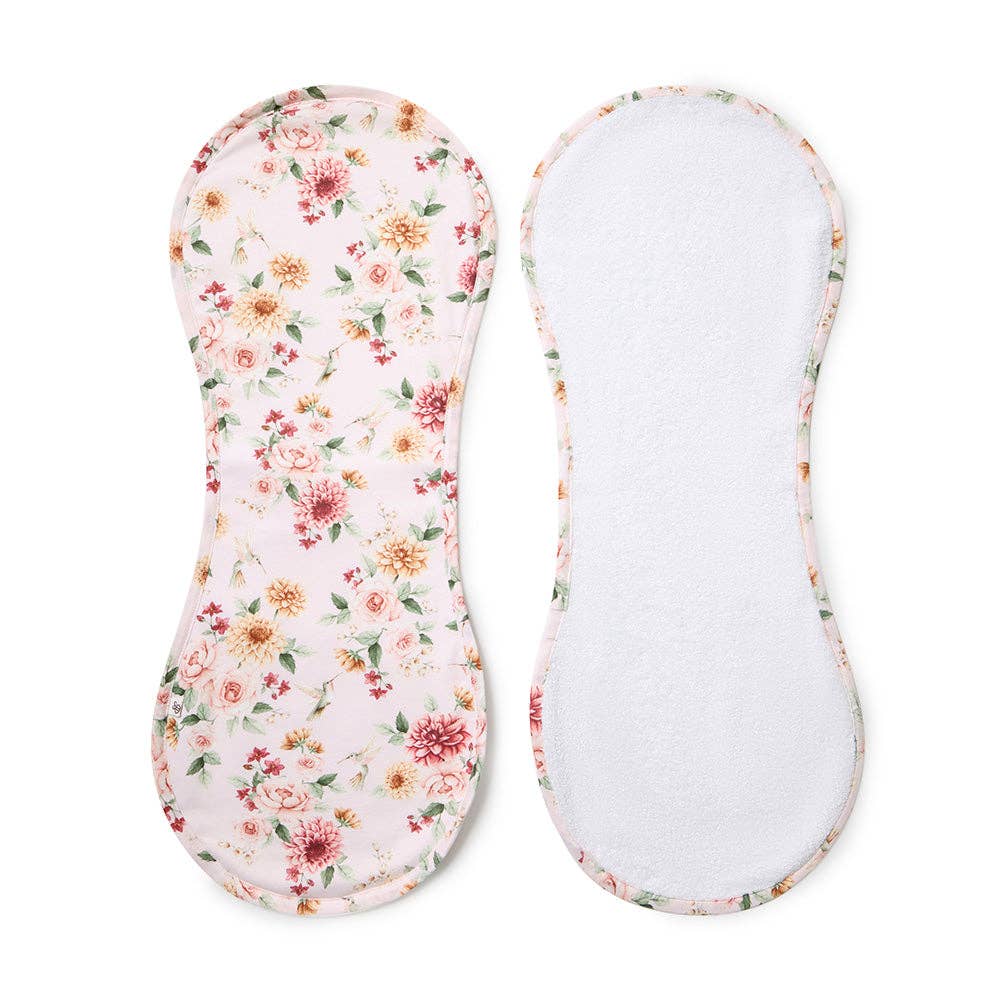 Snuggle Hunny - Birds & Blooms Organic Cotton Burp Cloth