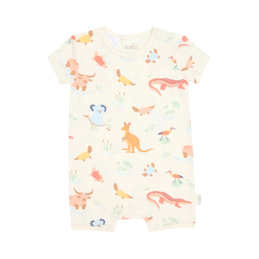 Toshi | Onesie S/S Banjo | Kakadu Dawn
