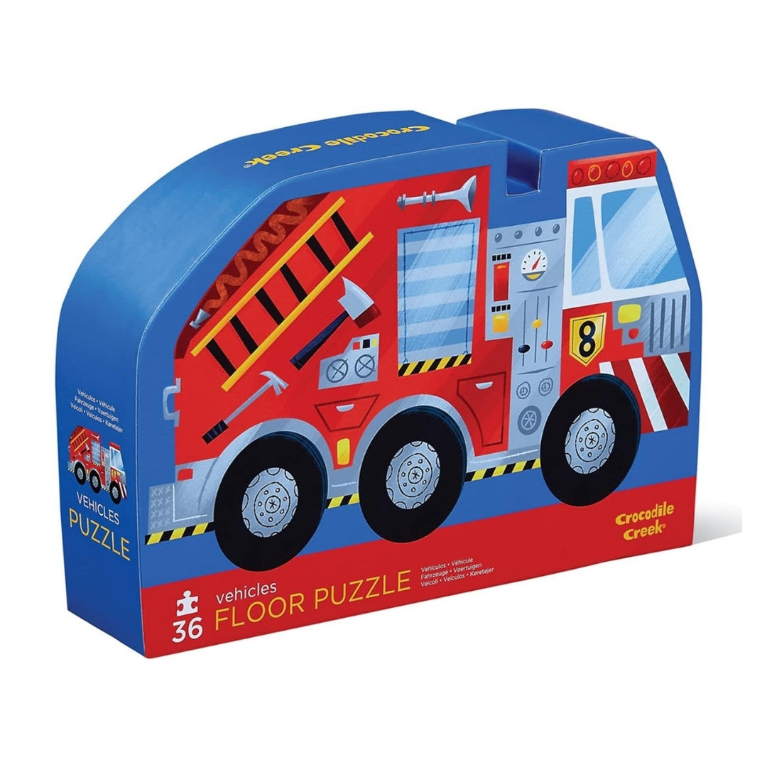 Crocodile Creek | Classic Floor Puzzle | Vehicles 36 piece