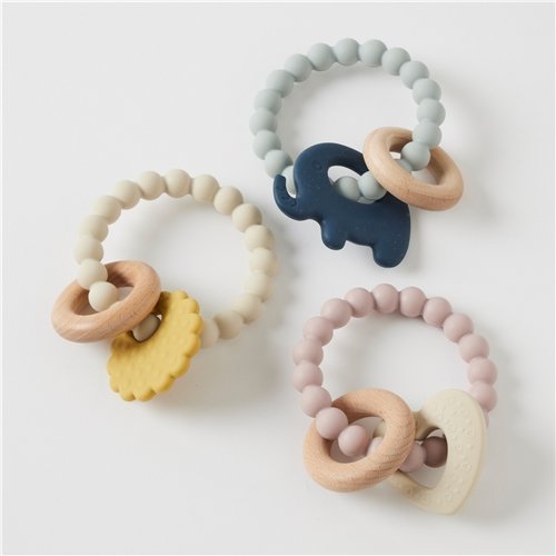 Nordic Kids Mika Silicone & Wood Teethers