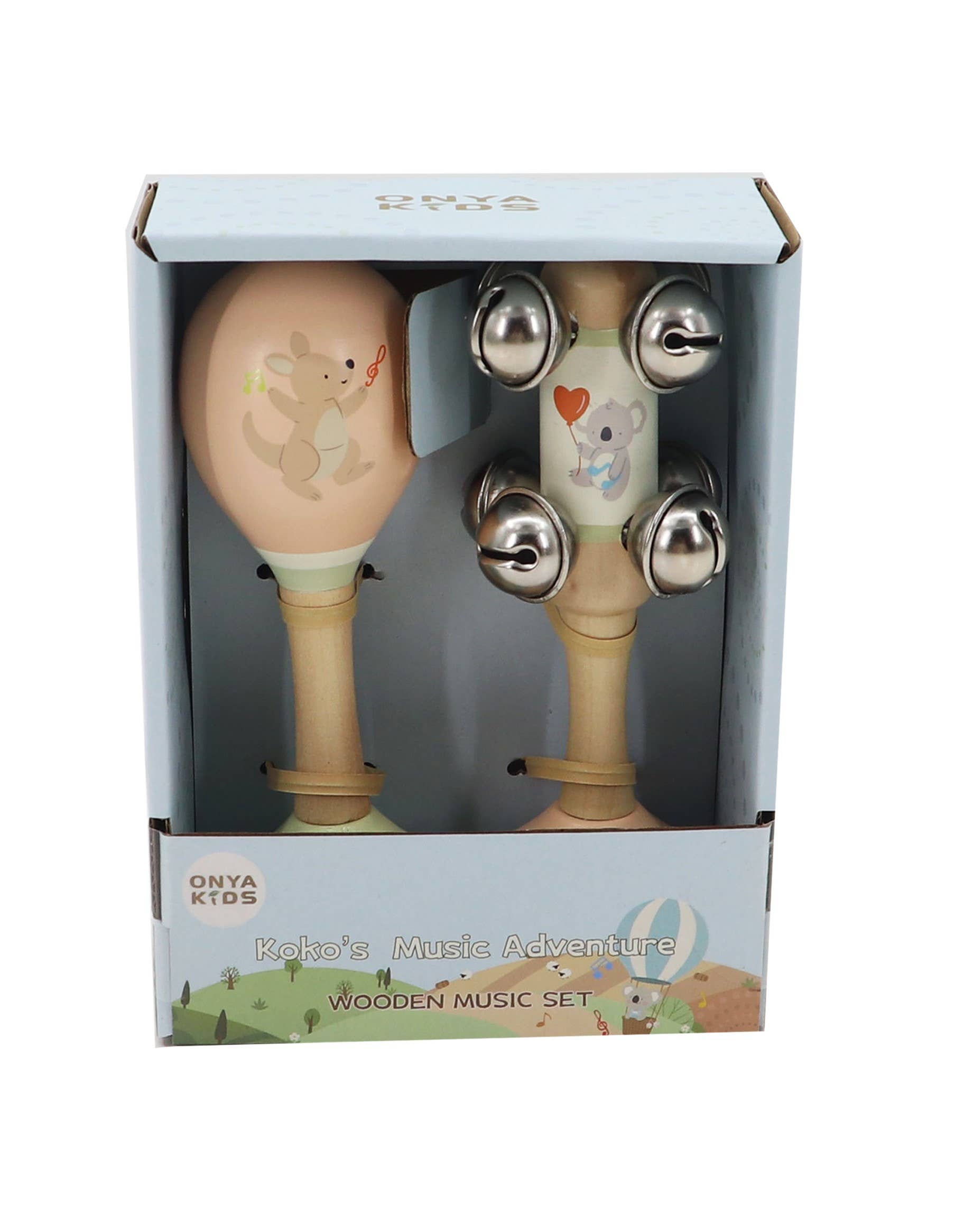 ToysLink KoKo's Music Adventure Wooden Music 2 pcs Set | Kangaroo