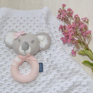 Living Textiles Knitted Rattle Chloe the Koala