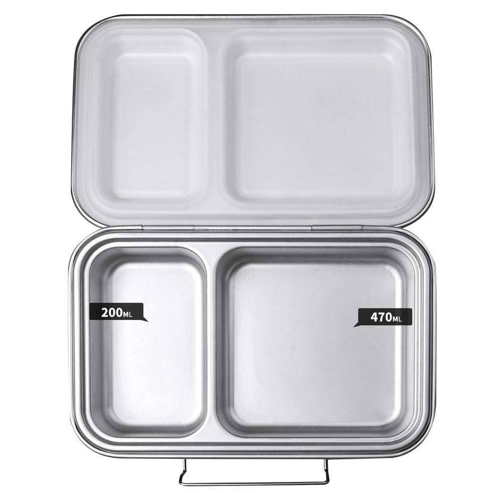 Ecococoon | Bento Box 2 - Stainless Steel - Leak Proof | Grape