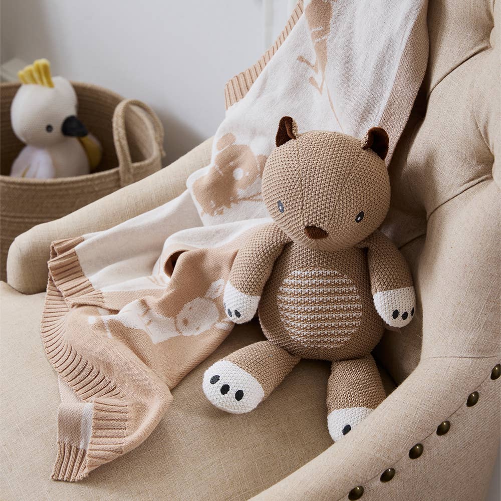 Living Textiles Pram Knitted Blanket | Australiana