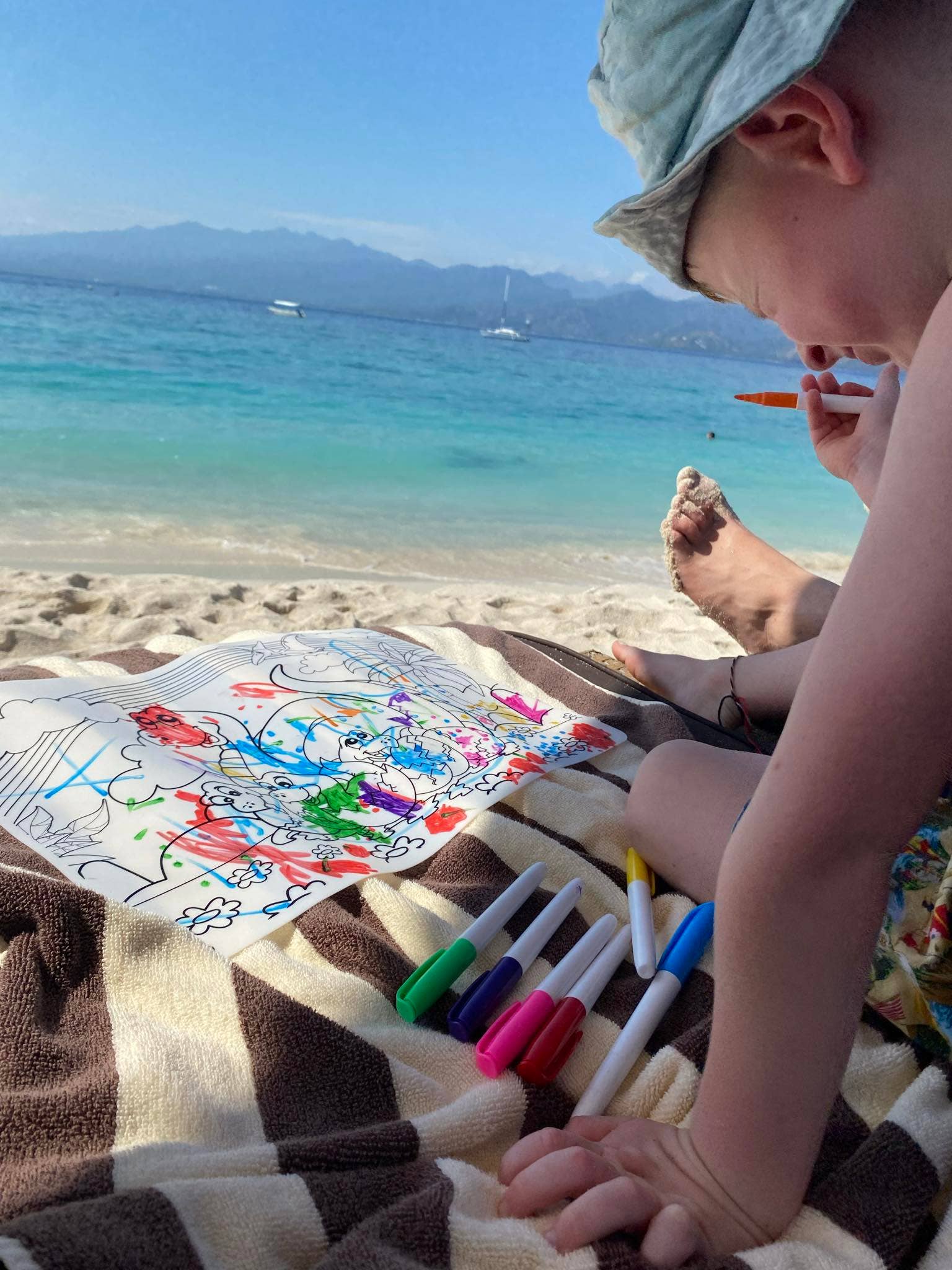 Nourish By Nature - Reusable Colouring Mat | Animal Seek & Spot A3 Silicone