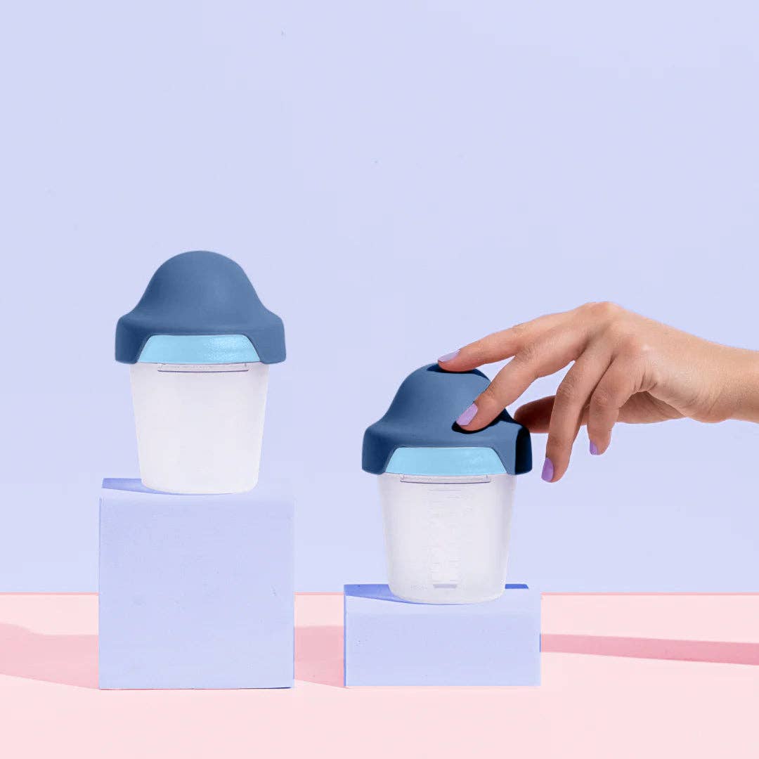 Little Stackers - 180ml Baby Bottle Two Pack: Pink Purple / Latchtastic - Slow