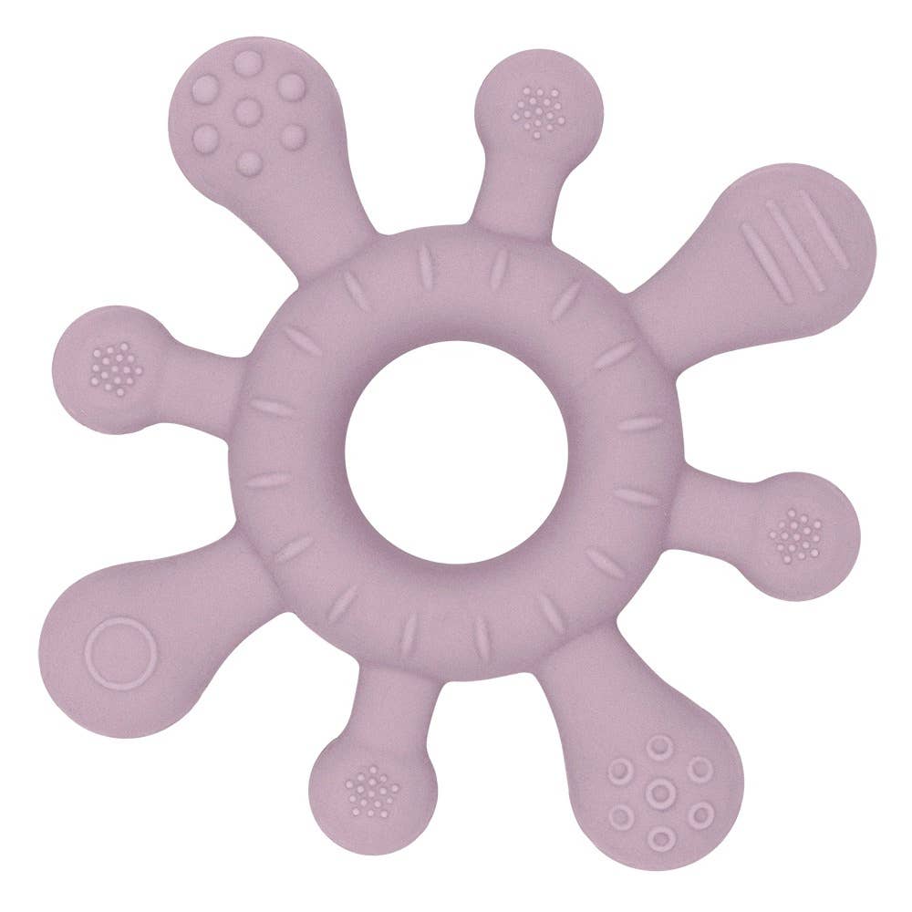 Living Textiles Silicone Splash Teether | Dusty Mauve