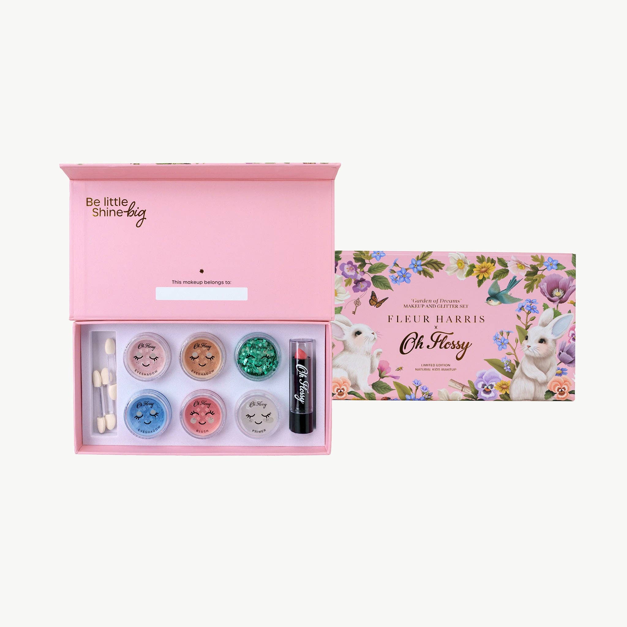 Oh Flossy | X Fleur Harris | Garden of Dreams Collection Deluxe Makeup & Glitter Set