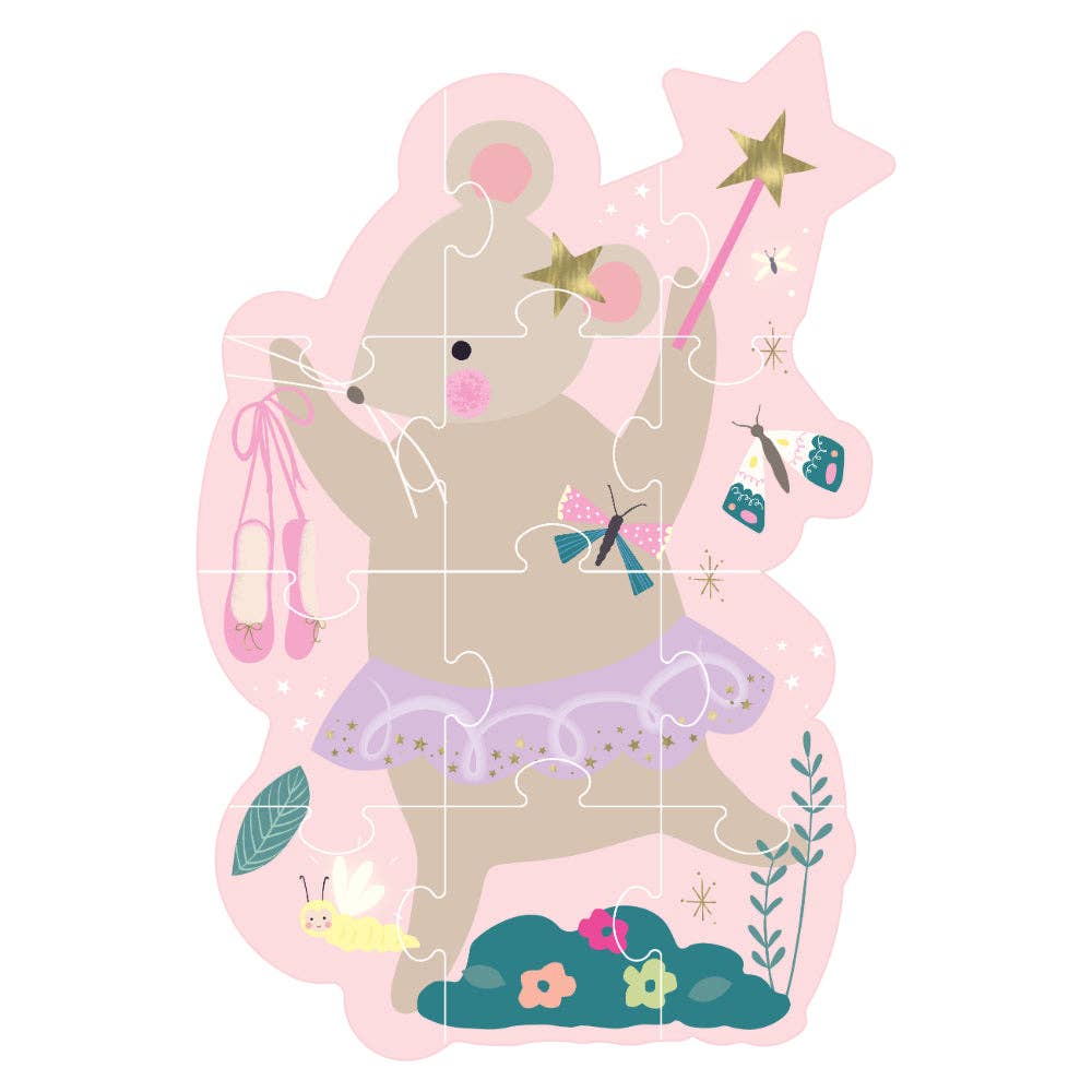 Floss & Rock Shaped Jigsaw Puzzle | Enchanted 12 Pc