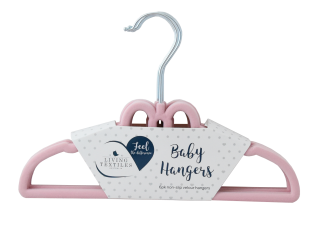 Living Textiles 6pk Coat Hangers Pink Bow