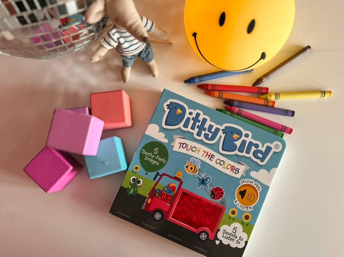 Ditty Bird | First Sensory Book | Montessori | Touch the colors