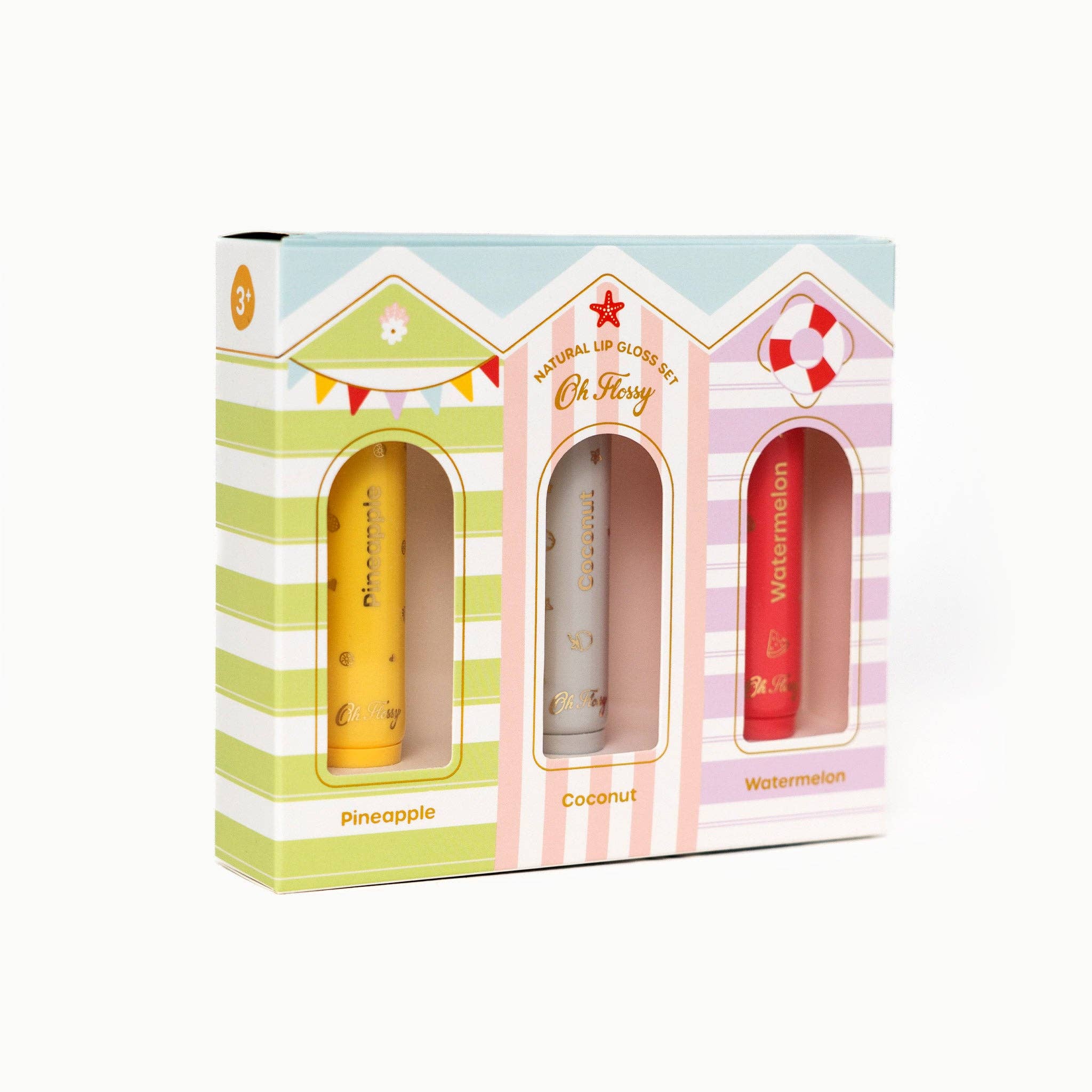 Oh Flossy | Beach Club Natural Lip Gloss Set