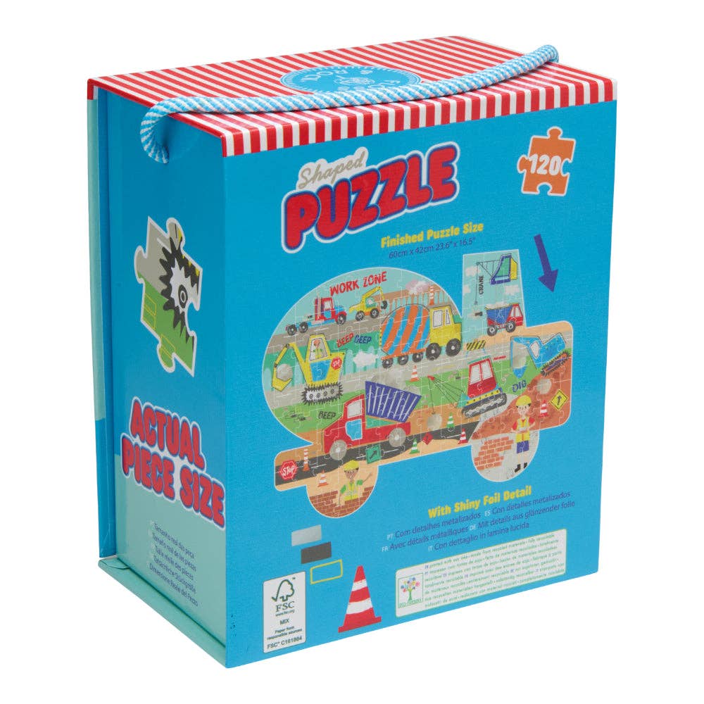 Floss & Rock Shaped Jigsaw Puzzle | Construction 120 Pc