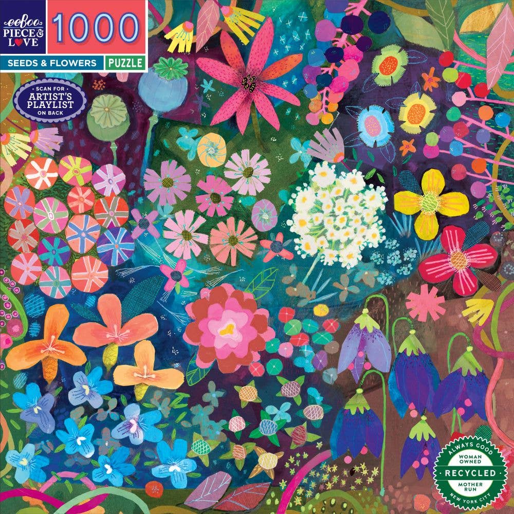 EeBoo Puzzle | Seeds & Flowers 1000 Pc