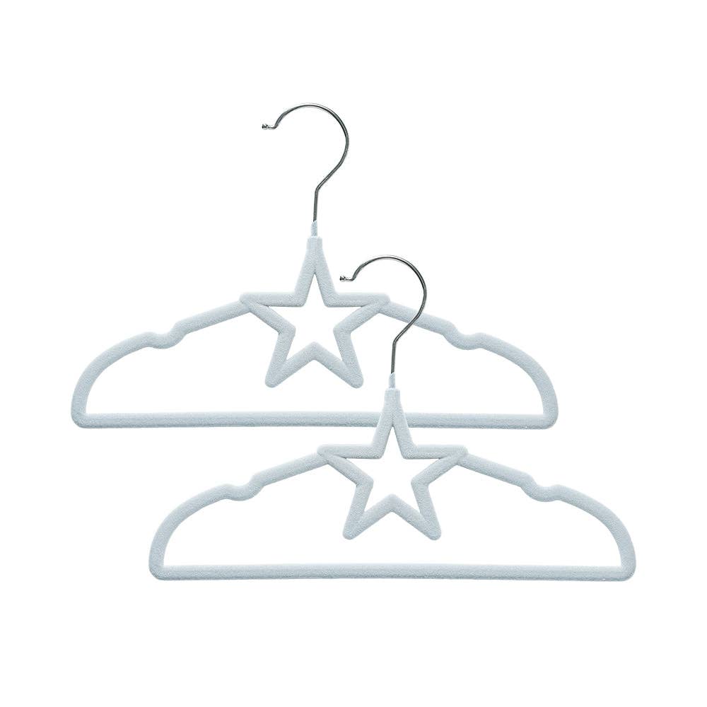 Living Textiles - 10pk Baby Coat Hangers - Stars/Blue
