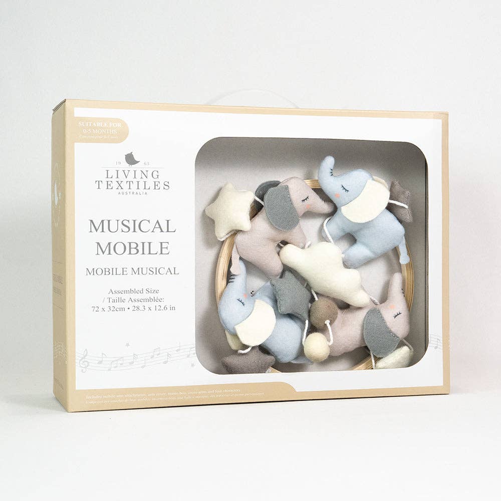 Living Textiles - Musical Mobile - Elephant Playtime