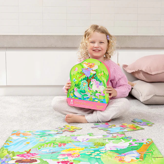 Crocodile Creek Classic Floor Puzzle Magical Friends 36pce