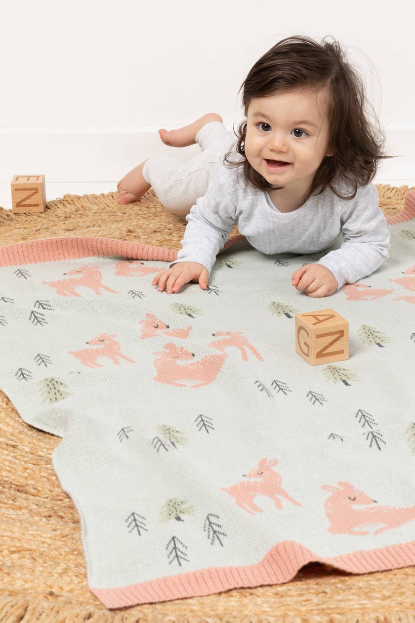 Indus Design - Delilah Deer Baby Blanket