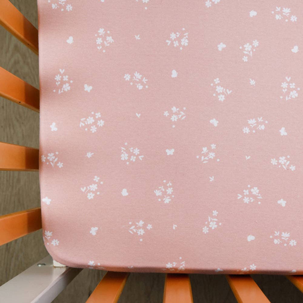 Living Textiles | 2 Pack Organic Cot Fitted Sheet Fawn Fables