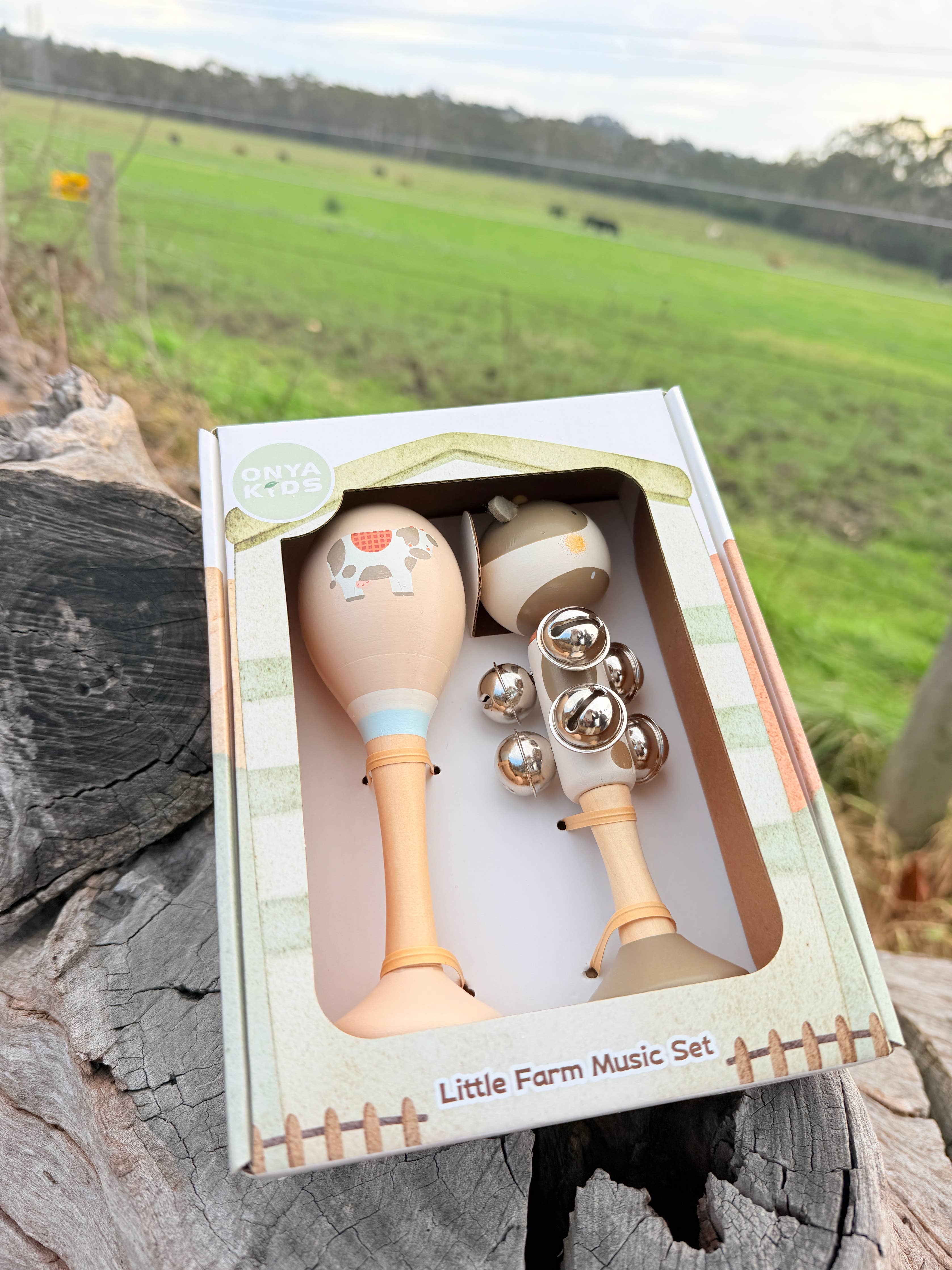 ToysLink - Onya Kids 2pcs Farm Music Set-Cow