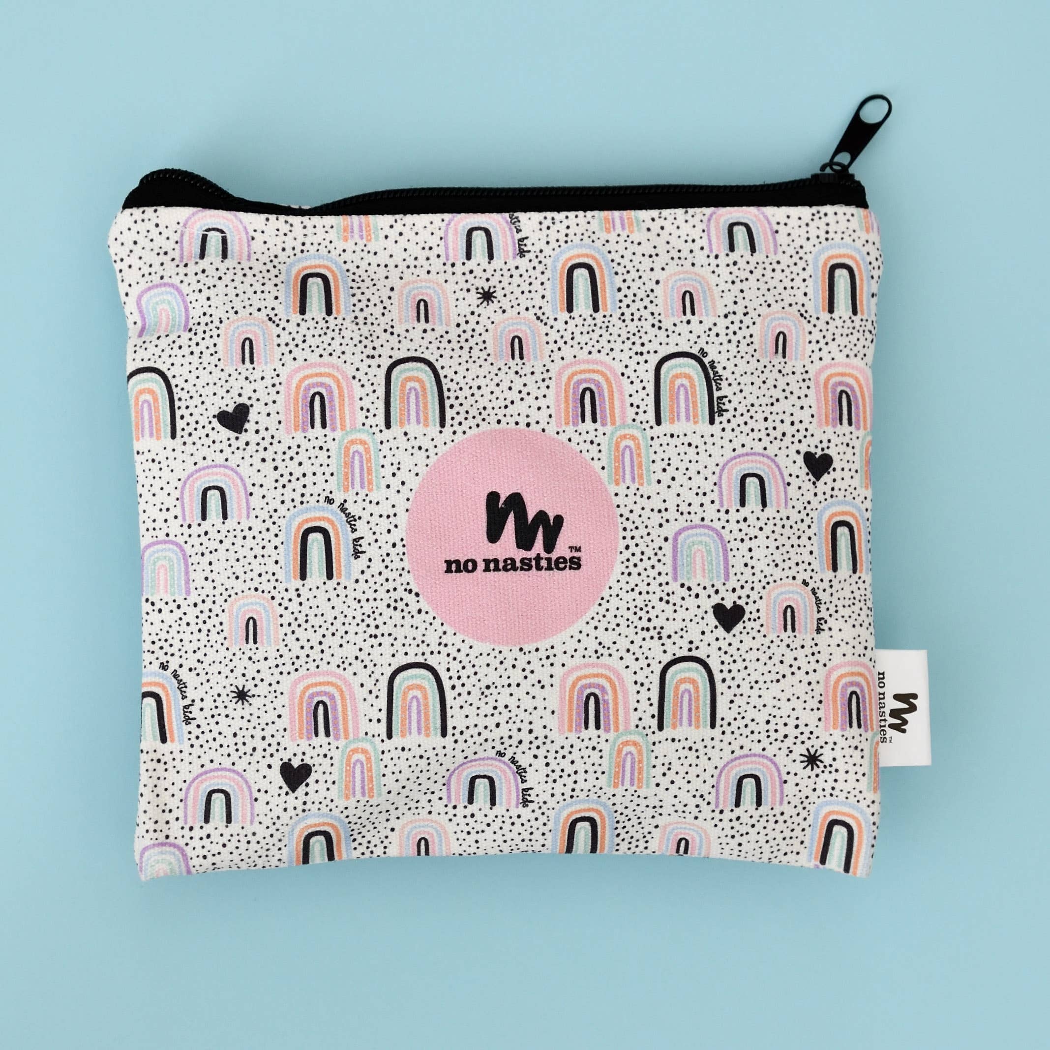 no nasties kids | No Nasties Kids Rainbow Cotton  Cosmetic Bag