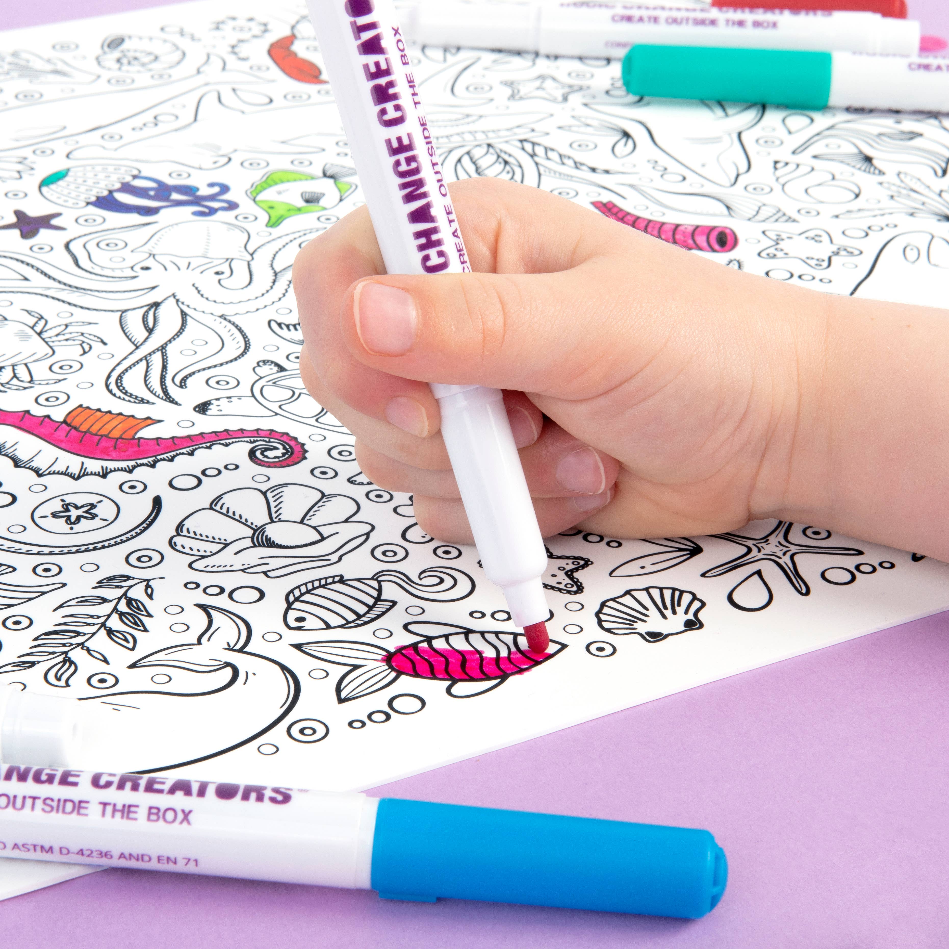 Little Change Creators | MAGIC MARKERS - Fine Tip | Pens for Drawing + Colouring