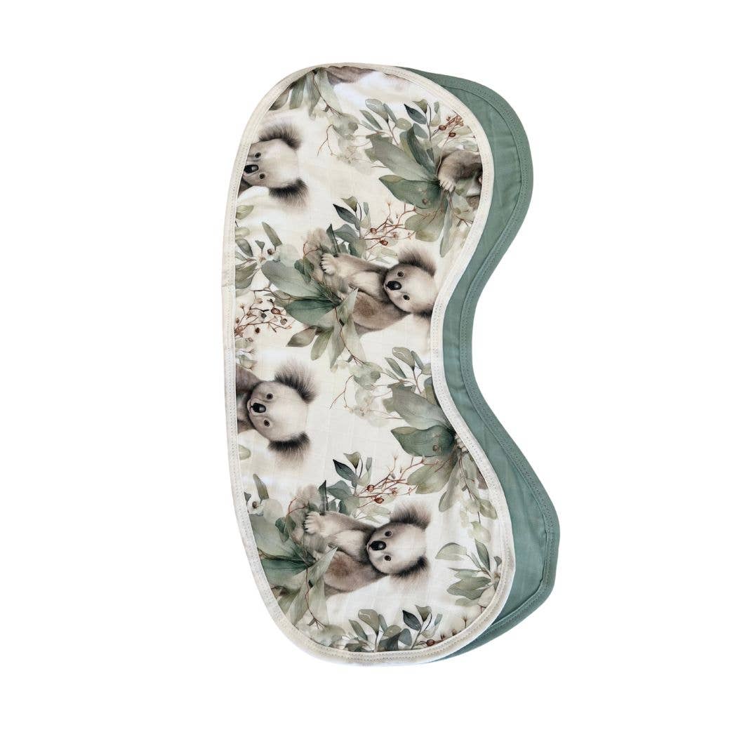 Cuddle Bug & Co - Mini & Me Burp Bib Cuddly Koala & Green