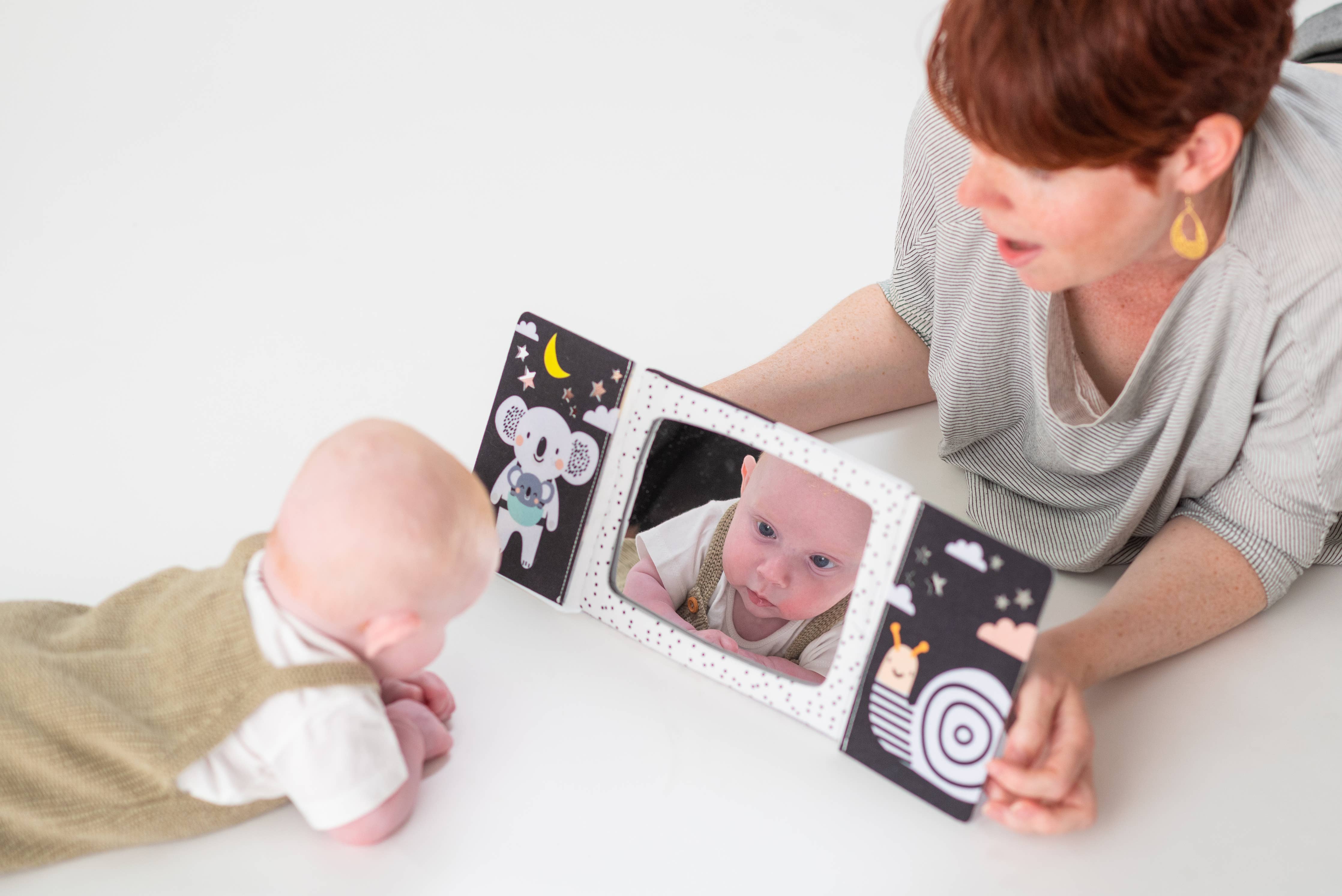 Playette | Taf Toys Tummy-time Mirror Book