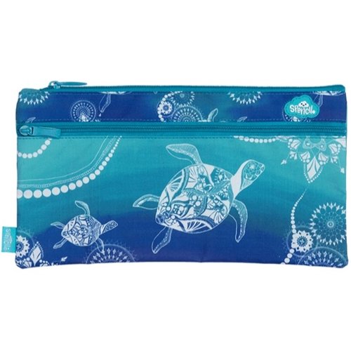 Spencil 2-Zip Rectangle Pencil Case Turtle of Life