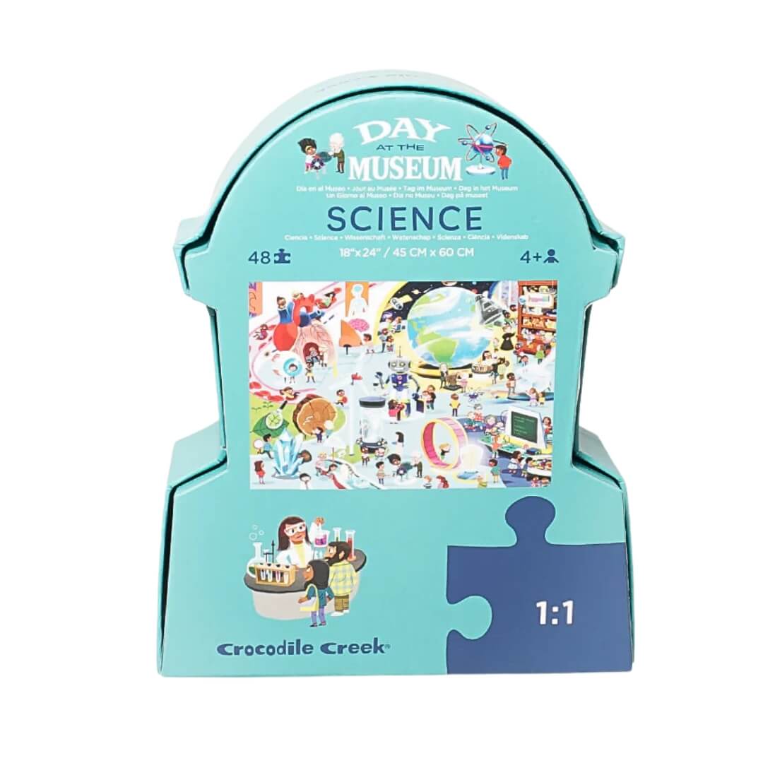 Crocodile Creek Day at the Museum Puzzle Science 48 piece