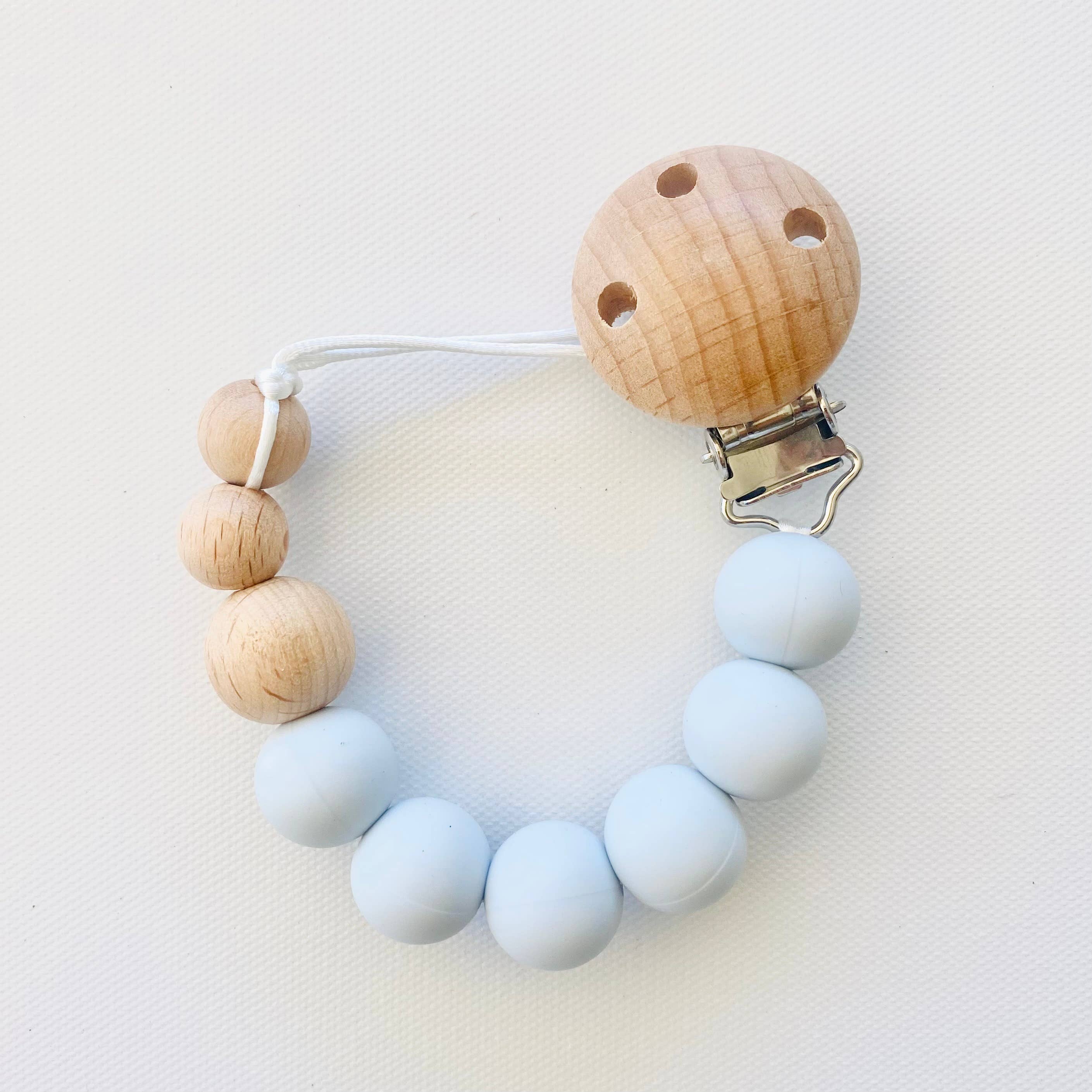 Cuddle Bug & Co - Mini & Me Luxe Dummy Chain Ice Blue