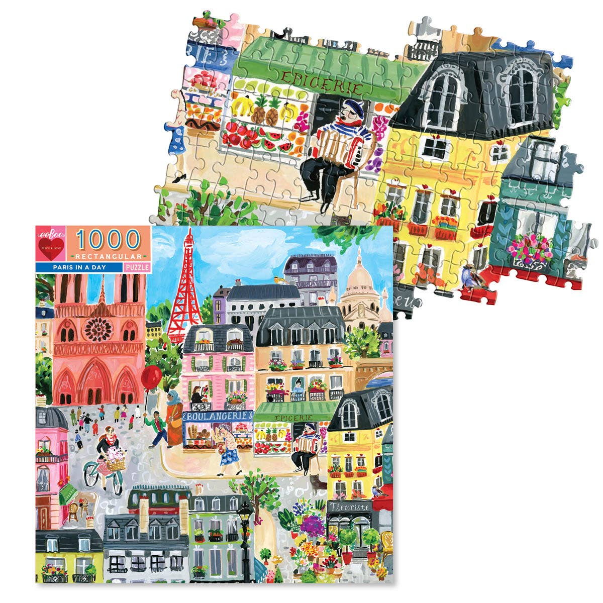 EeBoo Puzzle | Paris in a Day 1000 Pc