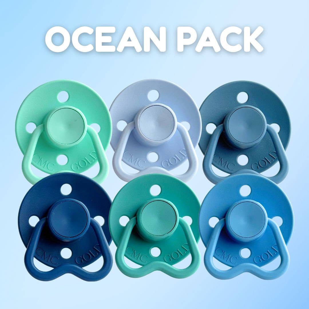 CMC Hold Me Dummy Pre Packs (6 Pack) - Coastal Calm Pack / Size 1 (NB-6m)
